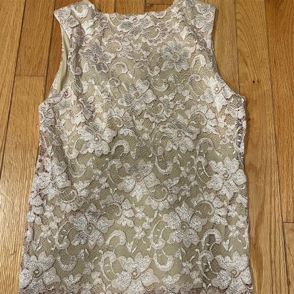 CAbi Women's Pink Lace Sleeveless Camisole Top Size S Casual Spring - Picture 2 of 4